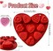 1PCS Heart Shaped Silicone Molds, 10-Style Valentines Day Mold Silicone